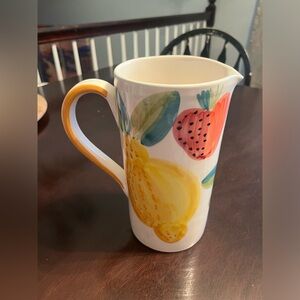 Ceramic Fruit Summer Pitcher
